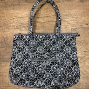 Vera Bradley charcoal medallion tote